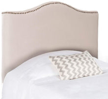 Load image into Gallery viewer, Safavieh Beds And Headboards Safavieh Jeneve Taupe Winged Headboard