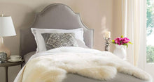 Load image into Gallery viewer, Safavieh Beds And Headboards Silver Safavieh Hallmar Kids Bed Arched Headboard - Nail Head