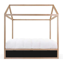 Load image into Gallery viewer, Nico and Yeye Beds And Headboards TWIN / MAPLE / BLACK Nico and Yeye Domo Zen Bed with Drawers