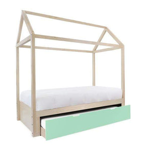 Nico and Yeye Beds And Headboards TWIN / MAPLE / MINT Nico and Yeye Domo Zen Bed with Trundle