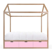 Load image into Gallery viewer, Nico and Yeye Beds And Headboards TWIN / MAPLE / PINK Nico and Yeye Domo Zen Bed with Drawers