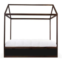 Load image into Gallery viewer, Nico and Yeye Beds And Headboards TWIN / WALNUT / BLACK Nico and Yeye Domo Zen Bed with Drawers