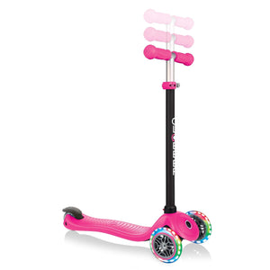 Globber Bicycles, Tricycles, and Scooters DEEP PINK Globber Go Up Sporty Lights Scooter