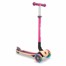 Load image into Gallery viewer, Globber Bicycles, Tricycles, and Scooters DEEP PINK Globber Primo Foldable Wood Lights Scooter