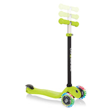 Load image into Gallery viewer, Globber Bicycles, Tricycles, and Scooters LIME GREEN Globber Go Up Sporty Lights Scooter
