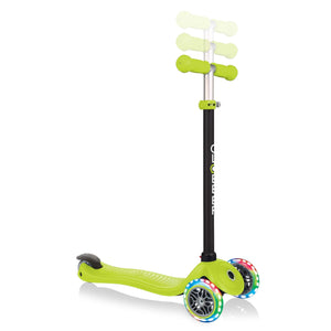 Globber Bicycles, Tricycles, and Scooters LIME GREEN Globber Go Up Sporty Lights Scooter