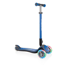 Load image into Gallery viewer, Globber Bicycles, Tricycles, and Scooters NAVY BLUE Globber Elite Deluxe Lights Scooter