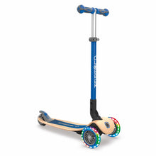 Load image into Gallery viewer, Globber Bicycles, Tricycles, and Scooters NAVY BLUE Globber Primo Foldable Wood Lights Scooter