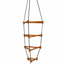 Load image into Gallery viewer, Wiwiurka Toys Black Indoor/Outdoor / Small WIWIURKA WOODEN CLIMBER TRIANGULAR ROPE LADDER by Wiwiurka Toys
