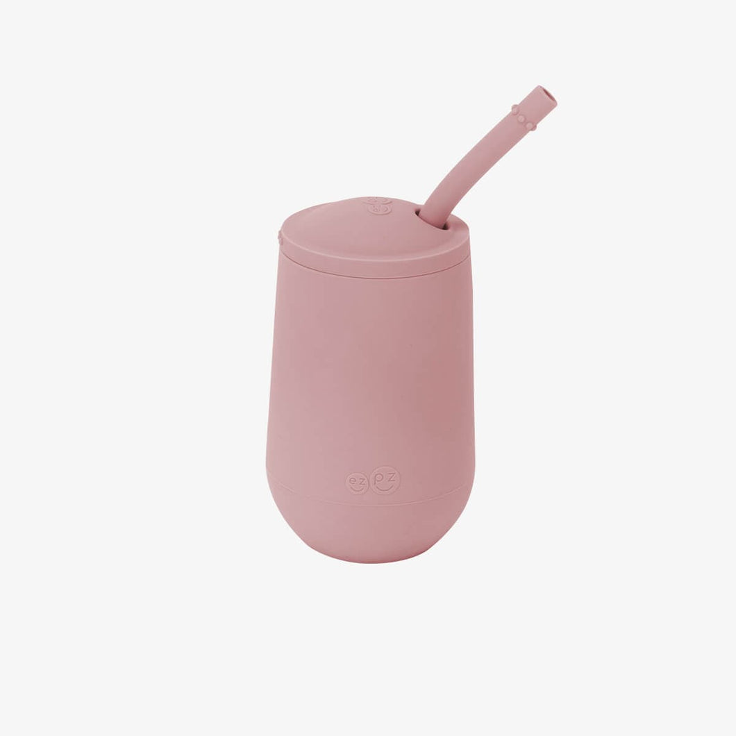 ezpz Blush Happy Cup + Straw System by ezpz