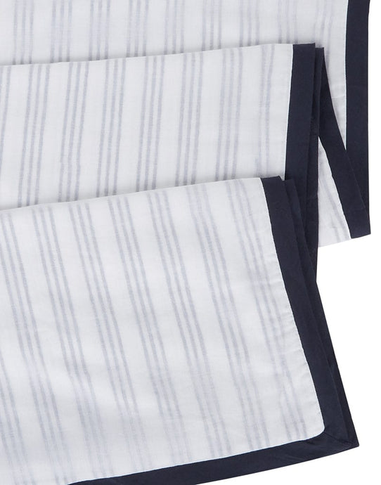 Malabar Baby Cairo Blue Striped Cotton Dohar Blanket