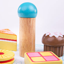 Load image into Gallery viewer, Bigjigs Toys Cake Stand With 9 Cakes