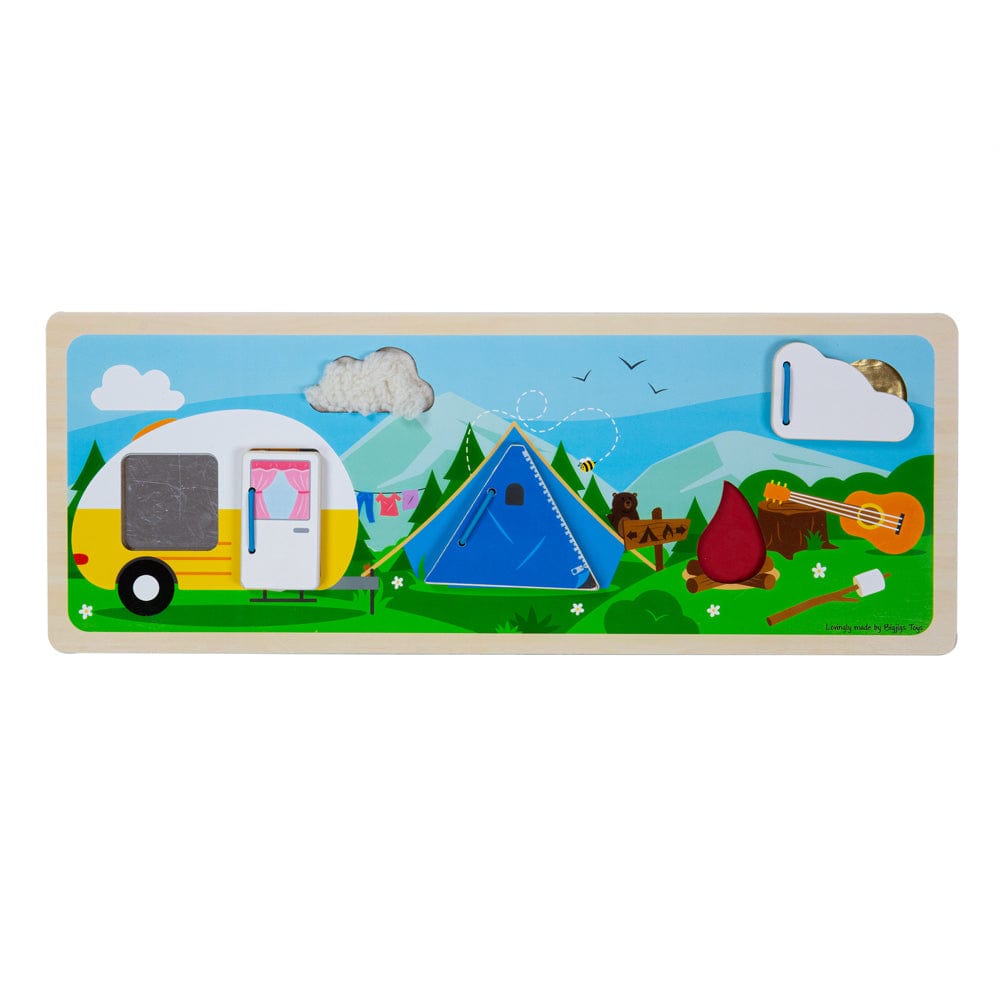 Bigjigs Toys Camping in the Wild Sensory Board