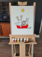 Load image into Gallery viewer, onceuponadesign.ca Canadian Ark | Red Canoe | 16X20