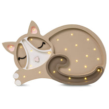 Load image into Gallery viewer, Little Lights US Cappuccino Little Lights Cat Lamp