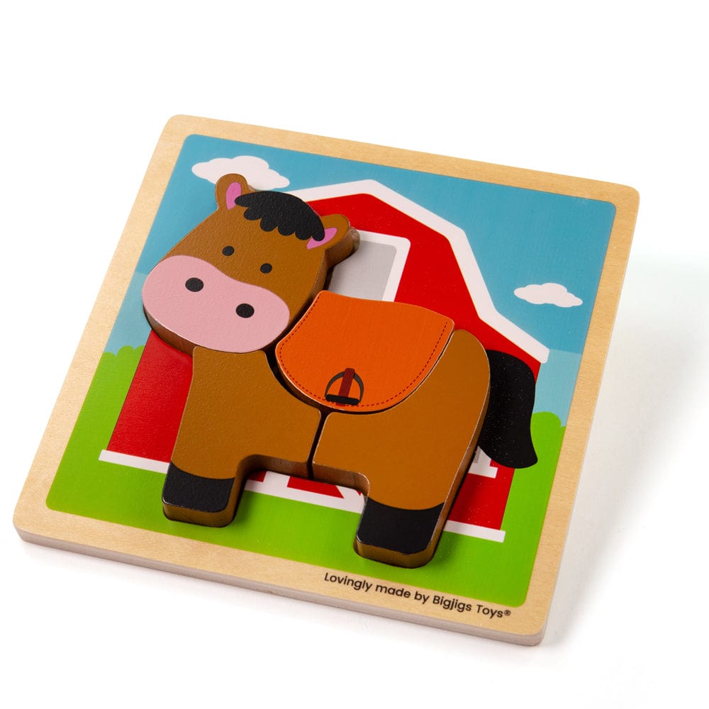 Bigjigs Toys Chunky Lift-Out Puzzle - Horse