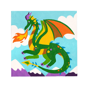 OOLY Colorific Canvas Paint by Number Kit - Fantastic Dragon by OOLY