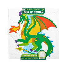 Load image into Gallery viewer, OOLY Colorific Canvas Paint by Number Kit - Fantastic Dragon by OOLY