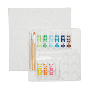 OOLY Colorific Canvas Paint By Number Kit - Tiny Treasures by OOLY
