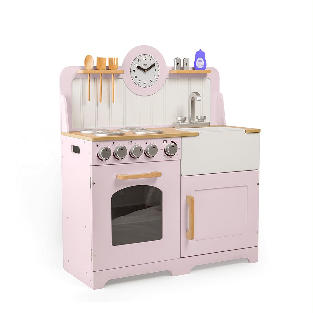 Bigjigs Toys Country Play Kitchen (Pink)