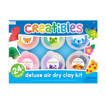 Load image into Gallery viewer, OOLY Creatibles D.I.Y. Air Dry Clay Kit - Set of 24 Colors by OOLY