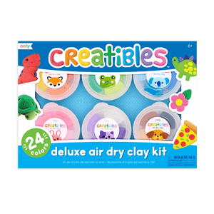 OOLY Creatibles D.I.Y. Air Dry Clay Kit - Set of 24 Colors by OOLY