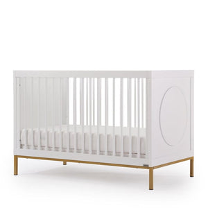 dadada Cribs White/Gold dadada Chicago 3-in-1 Convertible Crib