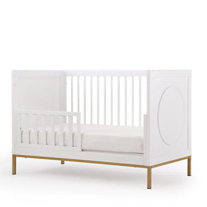 dadada Cribs White/Gold dadada Chicago 3-in-1 Convertible Crib