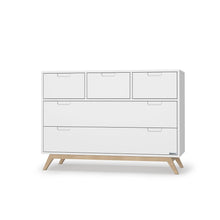 Load image into Gallery viewer, dadada Cribs White + Natural dadada Soho 5-Drawer Dresser
