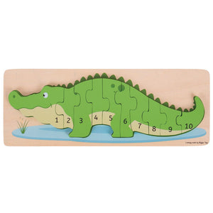 Bigjigs Toys Crocodile Number Puzzle