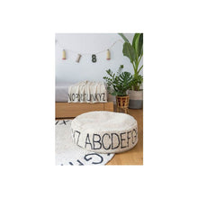 Load image into Gallery viewer, Lorena Canals Cushions Lorena Canals Pouffe ABC Natural - Black