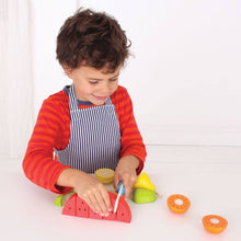 Load image into Gallery viewer, Bigjigs Toys Cutting Fruit Chef Set