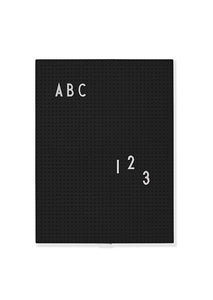 Design Letters Decor BLACK Design Letters Message Board - A4