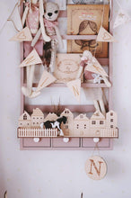 Load image into Gallery viewer, Little Lights Decor Little Lights Village Shelf - Wooden Desk Organizer