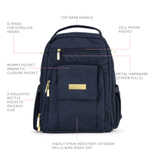 Load image into Gallery viewer, JuJuBe Diaper Bags JuJube Be Right Back - Indigo Chromatics