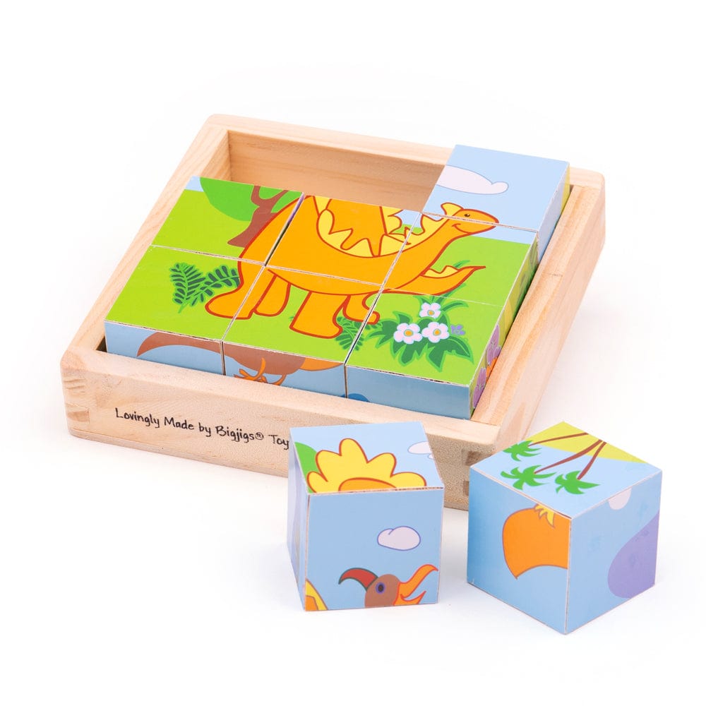 Bigjigs Toys Dinosaur Cube Puzzle