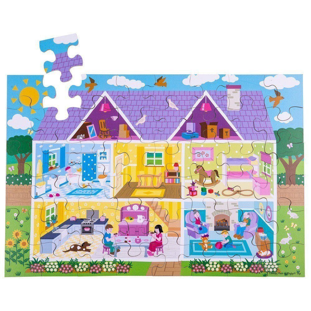 Bigjigs Toys Dolls House Floor Puzzle (48 Piece)