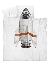 Load image into Gallery viewer, SNURK Duvet Cover Full/Queen SNURK Rocket Duvet Cover Set