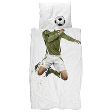 Load image into Gallery viewer, SNURK Duvet Cover Twin / Green SNURK Soccer Champ Duvet Cover Set