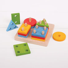 Load image into Gallery viewer, Bigjigs Toys First Four Shape Sorter