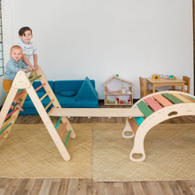 Load image into Gallery viewer, Wiwiurka Toys Forest Dreams / Reversible Ramp KIDS JUNGLE GYM SET OF THREE PIECES by Wiwiurka Toys