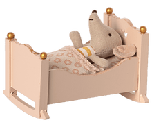 Load image into Gallery viewer, Maileg USA Furniture Cradle, Baby Mouse - Rose