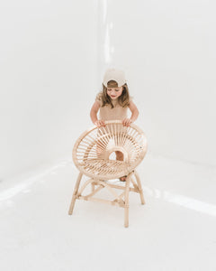 Ellie & Becks Co. Furniture Ellie & Becks Co. Rainbow Rattan Kids Chair - Natural