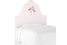 Load image into Gallery viewer, Gray Malin x Cloth &amp; Company Furniture Flamingo Stripe - English Pink / Twin Gray Malin and Cloth &amp; Co. Southport Headboard