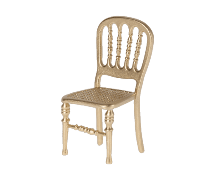 Maileg USA Furniture Gold Chair, Mouse