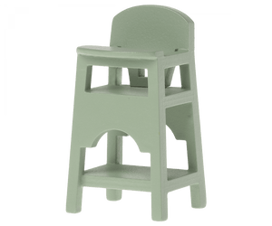 Maileg USA Furniture High Chair, Mouse - Mint