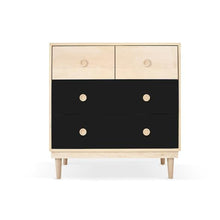 Load image into Gallery viewer, Nico and Yeye Furniture MAPLE / BLACK Nico and Yeye Lukka Modern Kids 4-Drawer Dresser