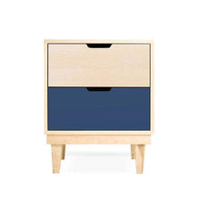 Load image into Gallery viewer, Nico and Yeye Furniture MAPLE / DEEP BLUE Nico and Yeye Kabano Modern Kids 2-Drawer Nightstand