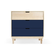 Load image into Gallery viewer, Nico and Yeye Furniture MAPLE / DEEP BLUE Nico and Yeye Kabano Modern Kids 3-Drawer Dresser