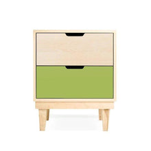 Load image into Gallery viewer, Nico and Yeye Furniture MAPLE / GREEN Nico and Yeye Kabano Modern Kids 2-Drawer Nightstand